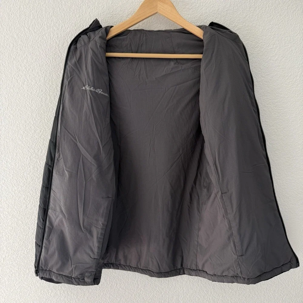 Eddie Bauer First Ascent Mens Ignitelite Reversible Jacket S Black Puffer